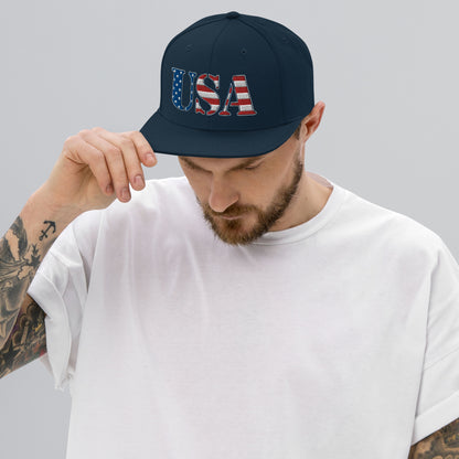 USA Snapback 4th of July Hat