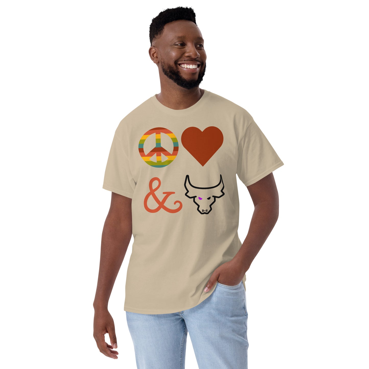 Peace, Love, and Thats BS! a Classic T-shirt