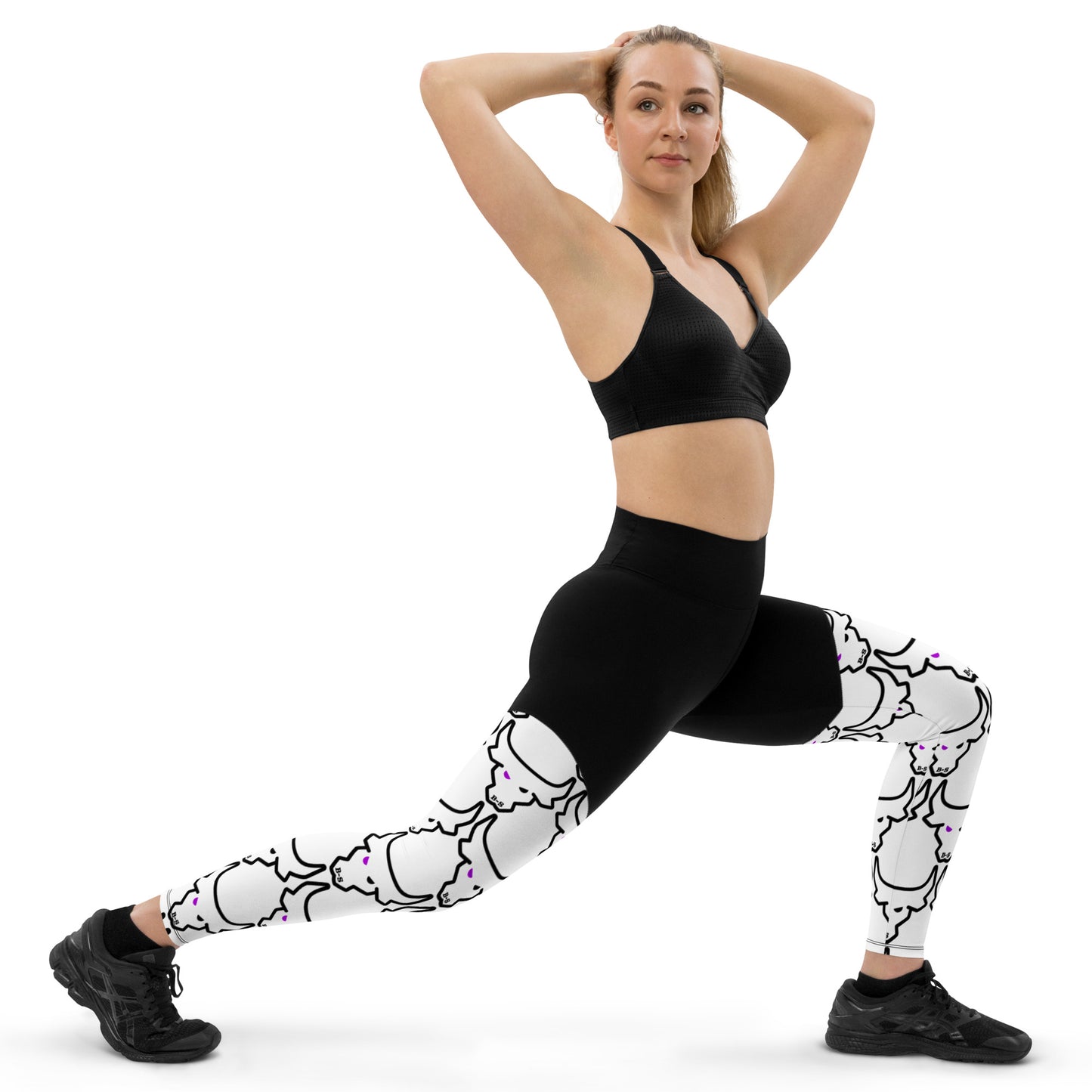 Sports Leggings With Sizes Up To 3XL